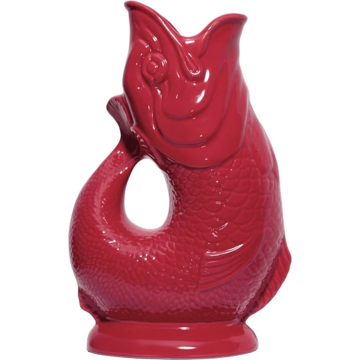 Gluckigluck Wasserkaraffe, (Original Gluggle Jug aus England), mit Gluckergeräusch, handgefertigt, ikonisches Fisch-Design, 1,2 L – Bild 1