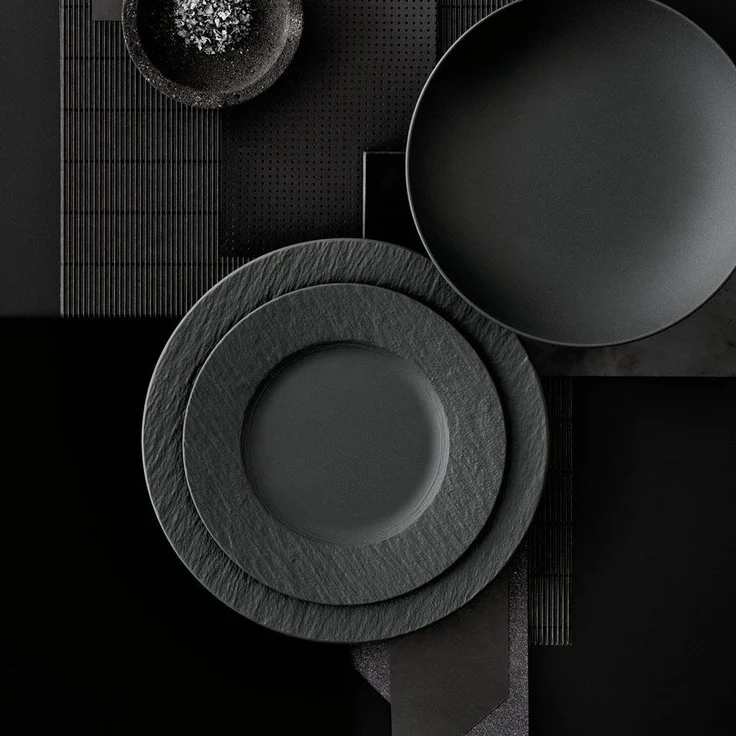 Villeroy & Boch Frühstücksteller Manufacture Rock, Spülmaschinengeeignet – Bild 2