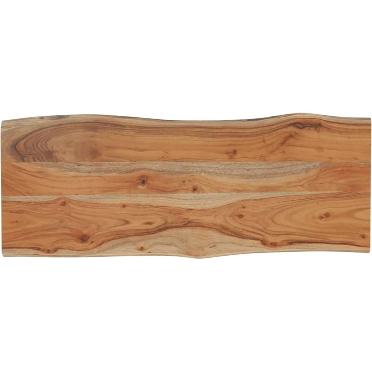 vidaXL Tischplatte 100x40x2,5cm Rechteckig Massivholz Akazie Baumkante 370612 – Bild 2