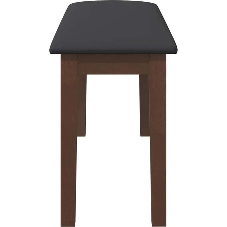 vidaXL Bank 90 cm Braun Massivholz Gummibaum 4102593 – Bild 5