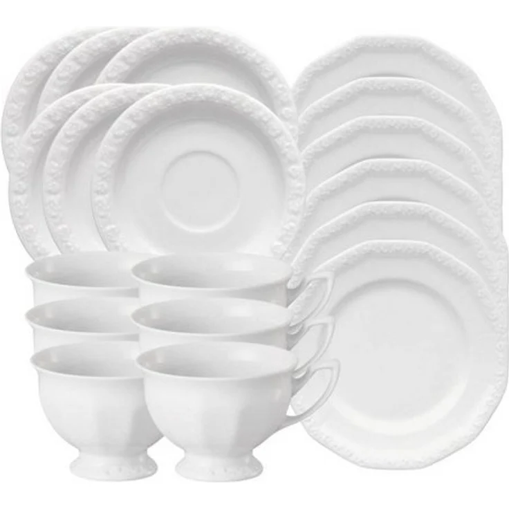 Rosenthal Tafelservice Maria Weiss Frühstücksset 18tlg, Porzellan – Bild 4