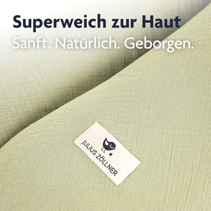 Julius Zöllner Stillkissen Musselin lime 190 – Bild 5