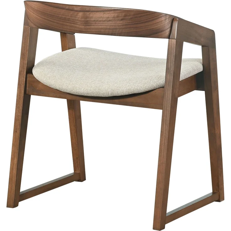 Selsey 'Saloss' Holzstuhl Braun / Beige – Bild 4