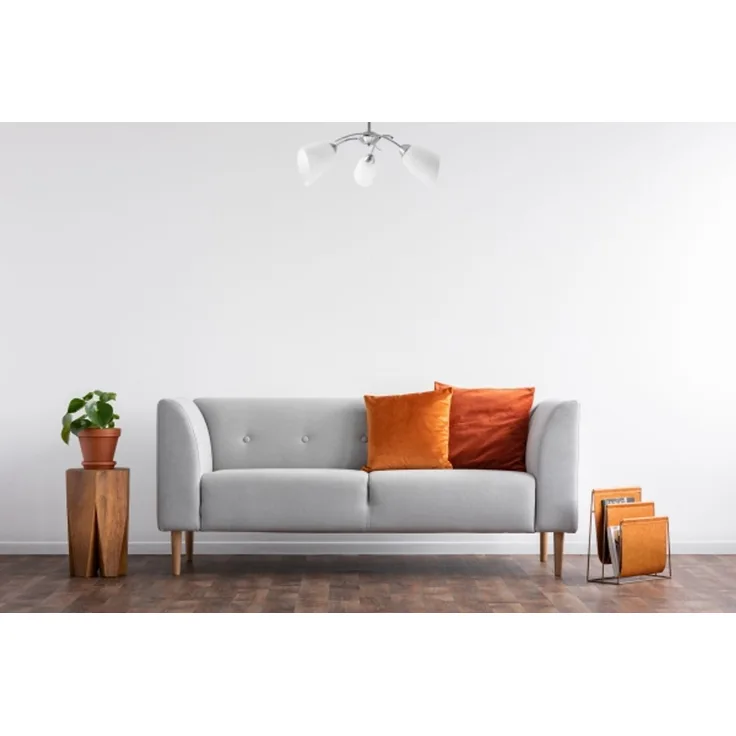 Activejet Classic Kronleuchter Pendel Deckenleuchte NIKITA Nickel Nickel Triple 3xE27 für Wohnzimmer