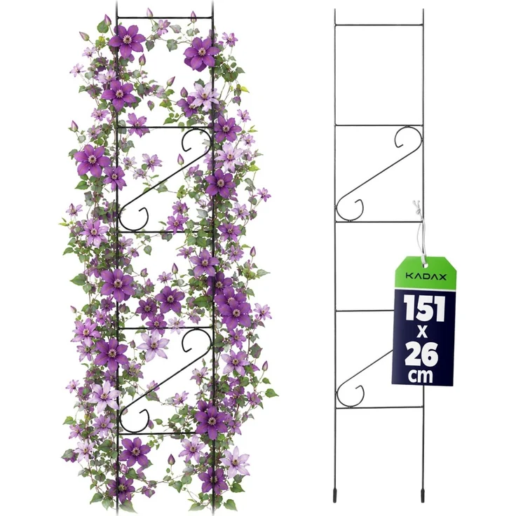 KADAX Gartenleiter, Gartenstütze für Blumen, Rosen, Kletterer, 150 cm, Pergola – Bild 1