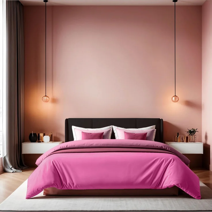 L'essentiel Maison 'Tonne Rosse - 33' Ranforce Doppelbettbezug (FR) (IT) (DE), Altrosa, 200 x 200 cm – Bild 1