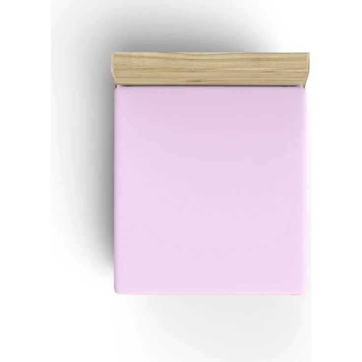 L'essentiel Maison 'Lilac' Ranforce Spannbettlaken Double XL (FR) (IT) (ES) (DE), Lila, 200+30 x 140 cm – Bild 1