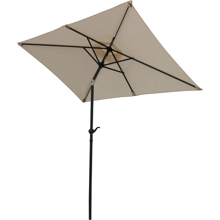 Gardissimo NEW SUNNY Sonnenschirm 210x140cm Gartenschirm Kurbelschirm natur – Bild 8