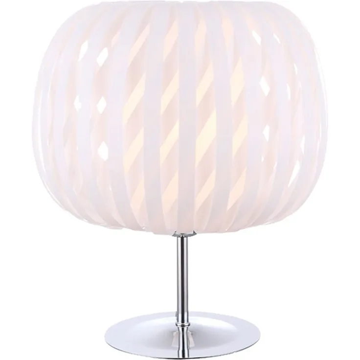 LED Tischlampe weiß, Chrom, Höhe 30 cm, DAKOTA