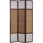 Raumteiler Sondergröße 2 m Höhe, Holz Dunkelbraun, 200x132 cm