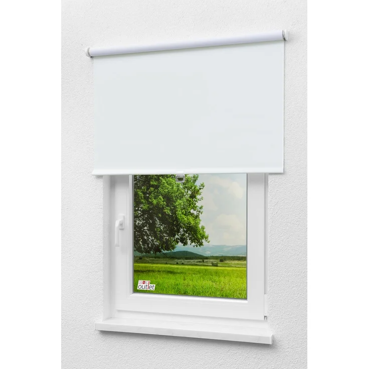 Lysel - Qualitätsspringrollo abdunkelnd (B x H) 98x190 cm in weiß – Bild 4