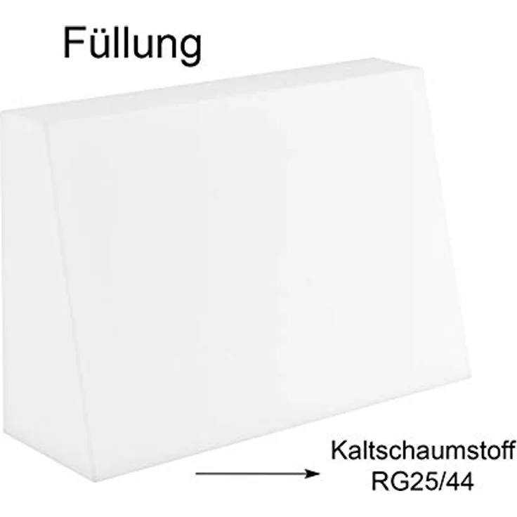 sunnypillow Rückenkissen Palettenkissen mit abnehmbarem Bezug Seitenkissen 60x40x20/10cm, Orange – Bild 7