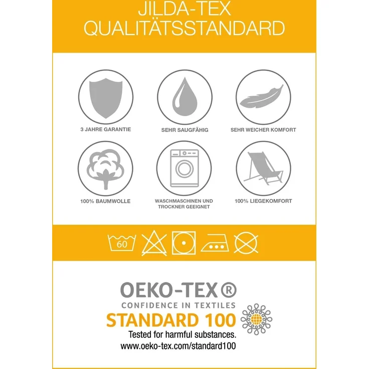 jilda-tex Handtuch Set, Frottier, (4-tlg), weich, strapazierfähig und saugstark mit feiner Bordüre – Bild 6