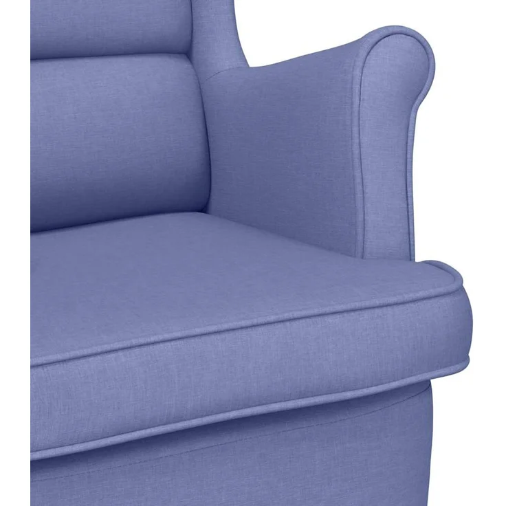 Sessel wohnzimmer, Relaxsessel Jeansblau 74 x 84 x 100 cm Stoff – Bild 7