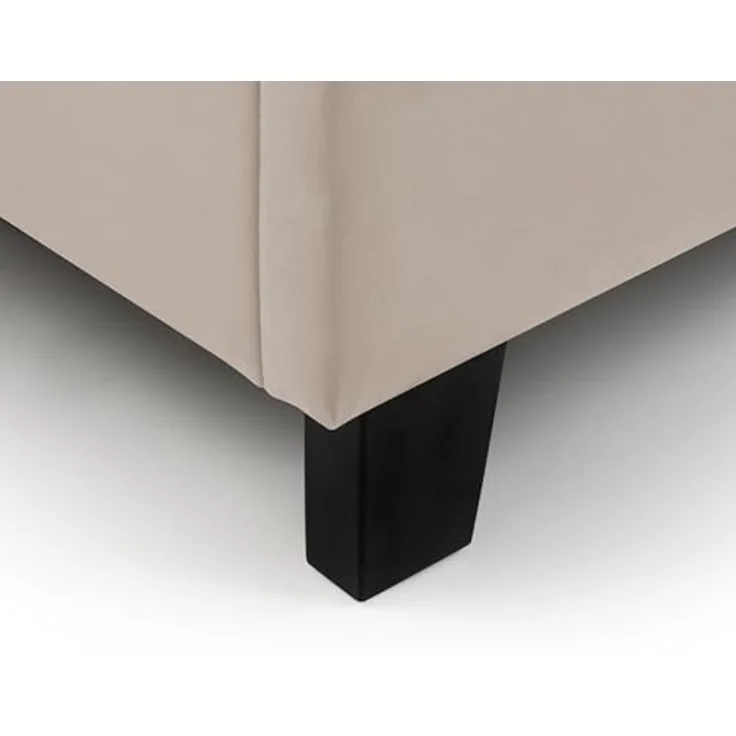 Julian Bowen Rosa cremefarbenes Samt, gepolstert, 150 cm, Kingsize-Bett – Bild 6