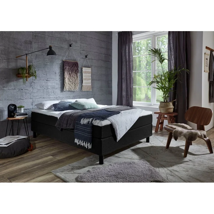 ATLANTIC home collection Boxbett Happy, ohne Kopfteil, mit Topper, wahlweise mit oder ohne Bettwaren – Bild 1