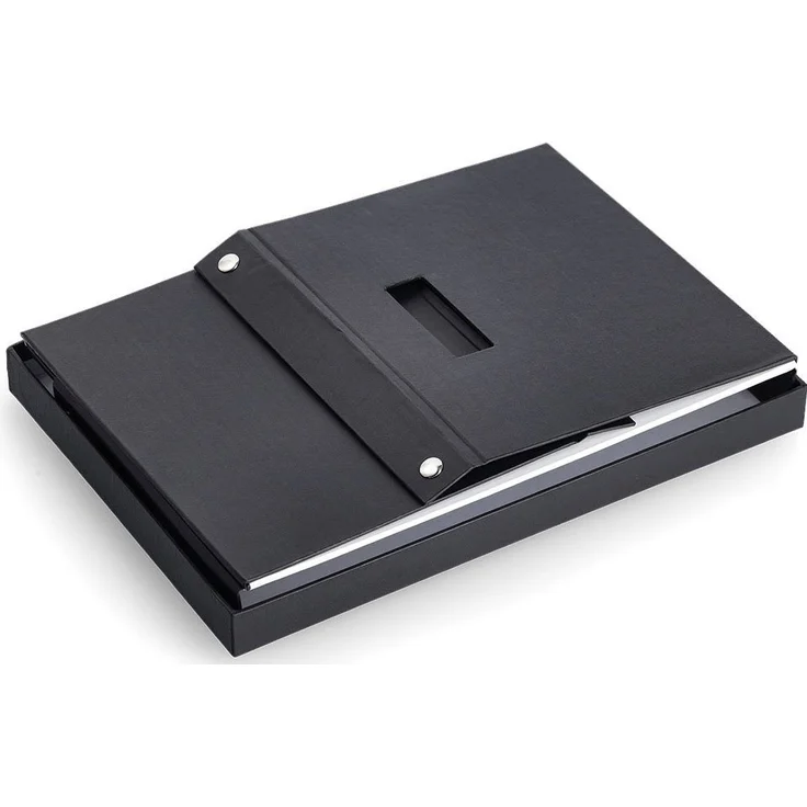 Zeller Aufbewahrungsbox, recycelt. Karton, schwarz, ca. 33,5 x 33 x 32 cm – Bild 3