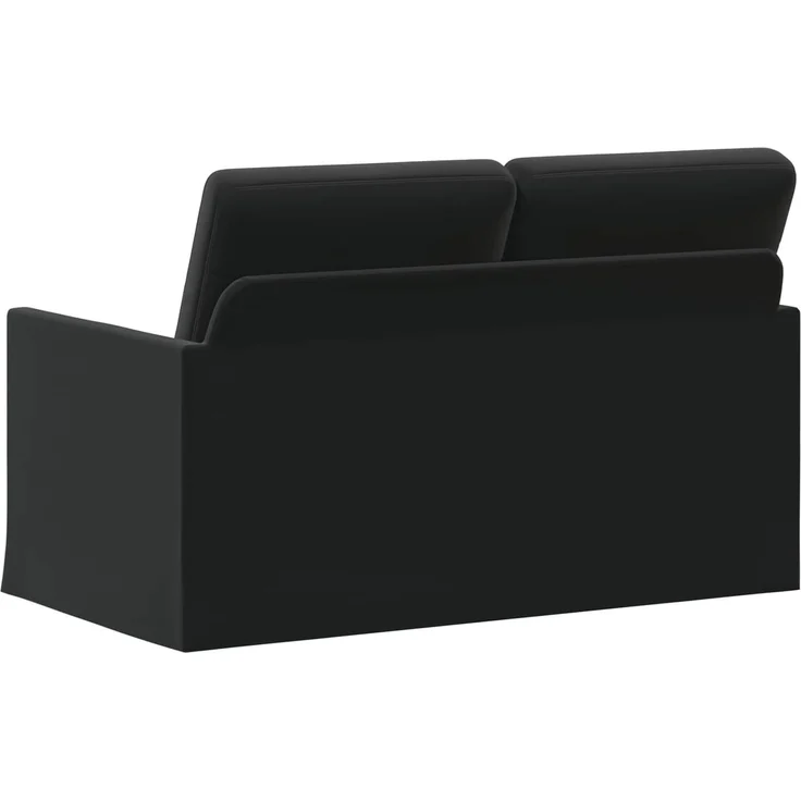 vidaXL 2-Sitzer Sofa Schwarz 130 x 81 x 82 cm Samt (V) 42041060 – Bild 4