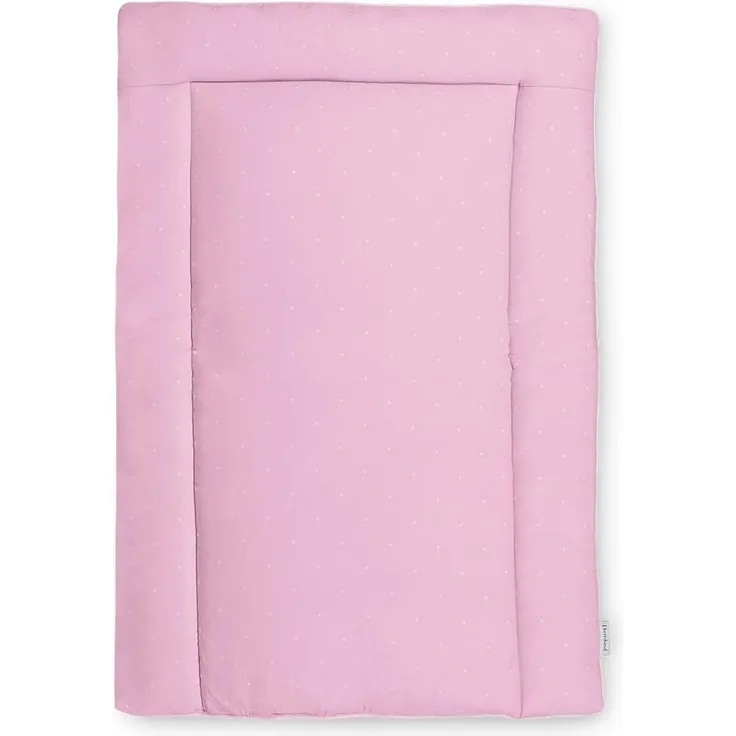 Ehrenkind® Wickelauflage 70x50 cm | Waschbar + 100% Bio-Baumwolle Bezug | Wickelunterlage | Wickeltischauflage | Standard 100 by OEKO-TEX 70x50 cm Rose weiße Punkte