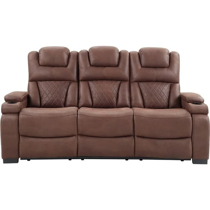 ATLANTIC home collection 3-Sitzer Faris, Zwei Relaxfunktionen, klappbare Konsole mit Getränkehalter – Bild 4