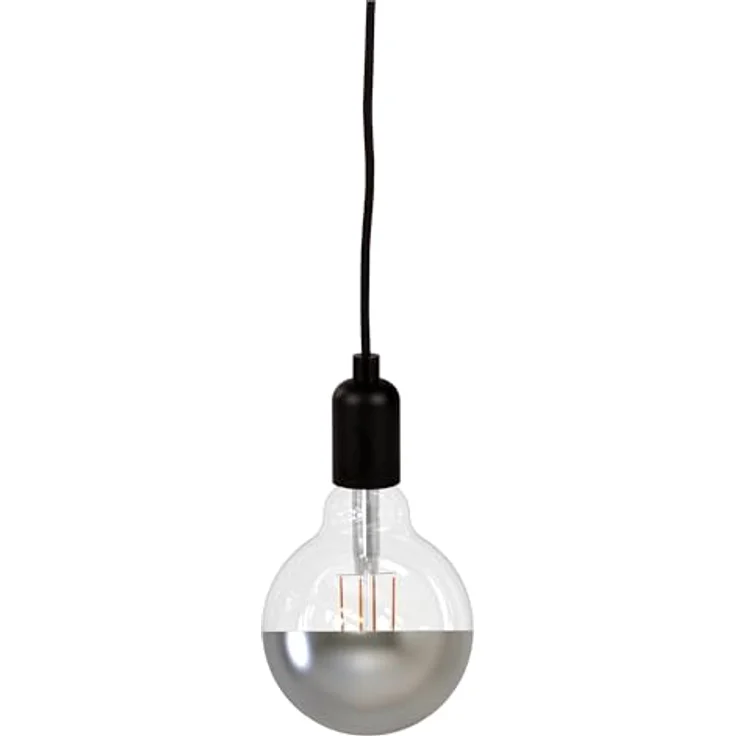 Müller-Licht Retro LED Globeform Filament E27 verspiegelt, 8. 5W ersetzt 63W, nostalgisches superwarmweißes Licht (2700K), 850lm, dimmbar, 1 Stück (1er Pack) – Bild 5