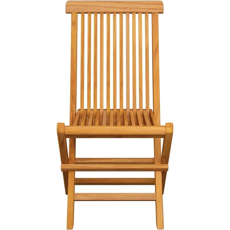 vidaXL Gartenstühle mit Schwarzen Kissen 8 Stk. Massivholz Teak 3072939 – Bild 4