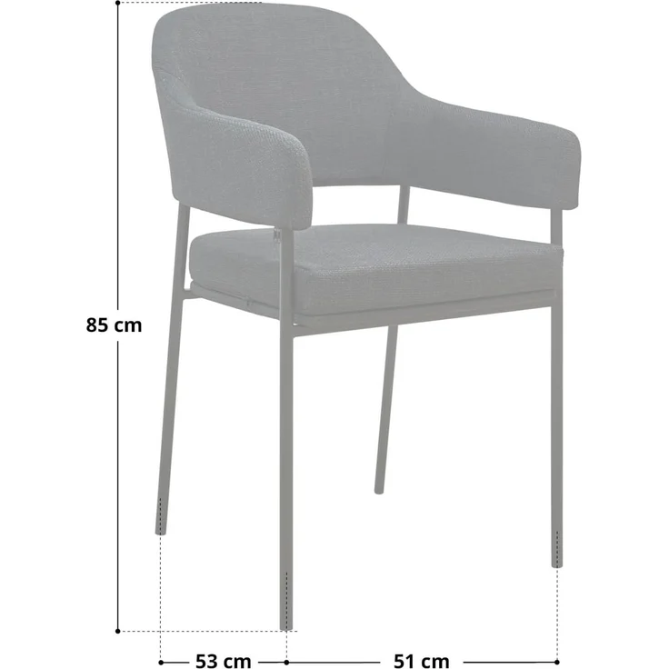 SVITA Esszimmerstuhl SCARLETT (2er Set), Armlehnstuhl, Polsterstuhl, Metallbeine, Samt, Schwarz – Bild 3