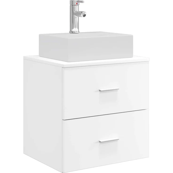 vidaXL Badezimmerschrank-Set 3 stk. Weiß 129 x 41 x 79,5 cm 3405843 – Bild 4