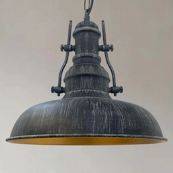 Bamyum Pendelleuchte Bamyum Pendelleuchte I Nota I Ø 31 cm Vintage Metall Lampe, ohne Leuchtmittel – Bild 1