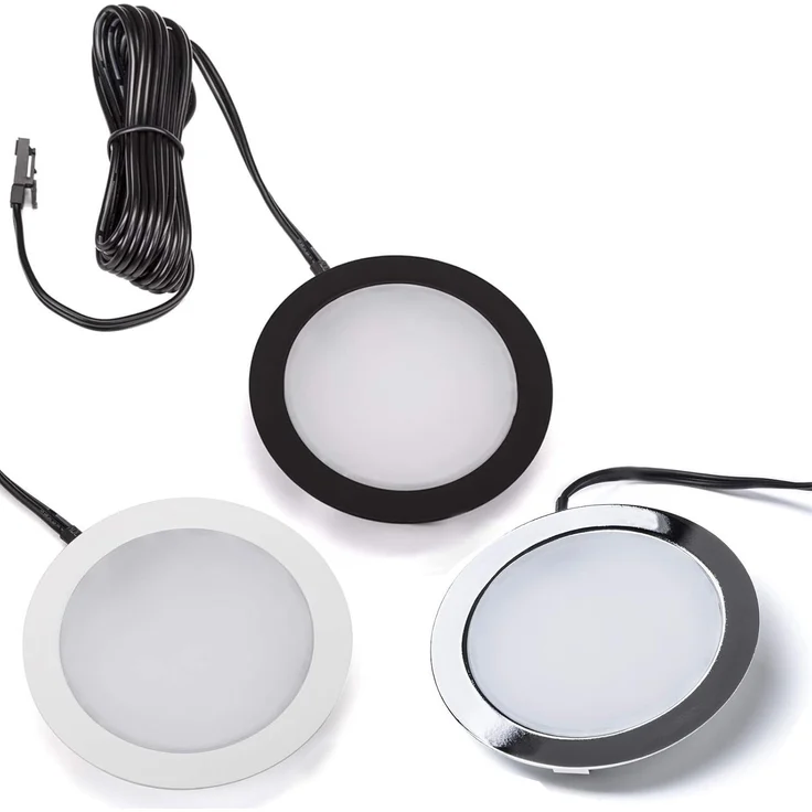 SO-TECH® LED Unterbauleuchte LED Möbeleinbauleuchte GIULIA 3W / 12V, warmweiß / neutralweiß / kaltweiß miniAMP – Bild 6