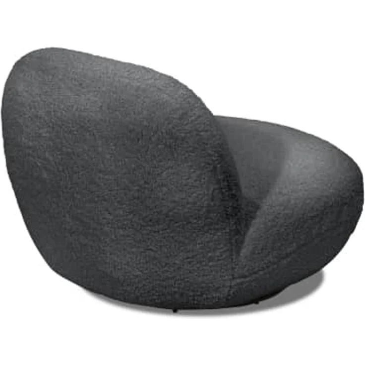 Drehsessel Chris ED Exciting Design Farbe Anthrazit – Moderner Mikrofaser-Sessel mit Nosagfederung – Bild 4
