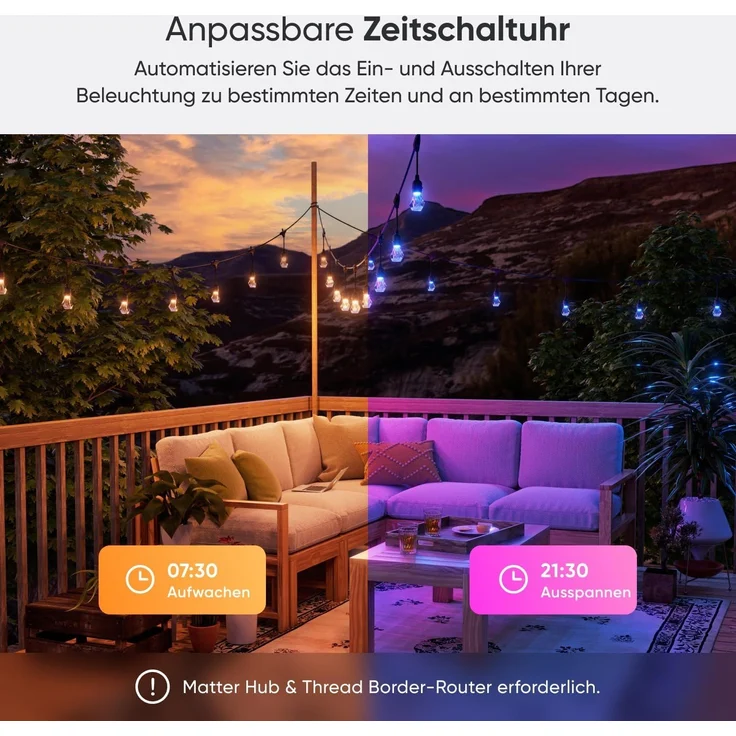 Nanoleaf Essentials Matter Smart Outdoor String Light Starter 30m – Bild 7