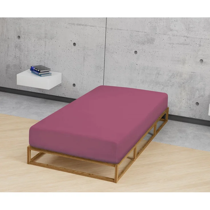 Castell Jersey-Stretch-Spannbetttuch, Brombeere, 1x 140x200 cm - 160x200 cm, 90x200 cm – Bild 3