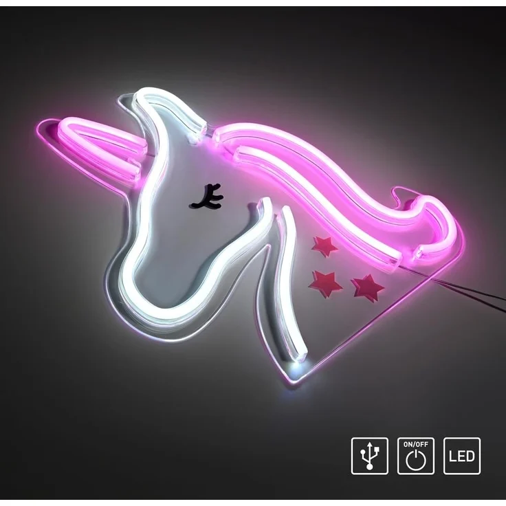 Just light LED Dekoleuchte Unicorn 33 x 1,5 x 33 cm – Bild 9