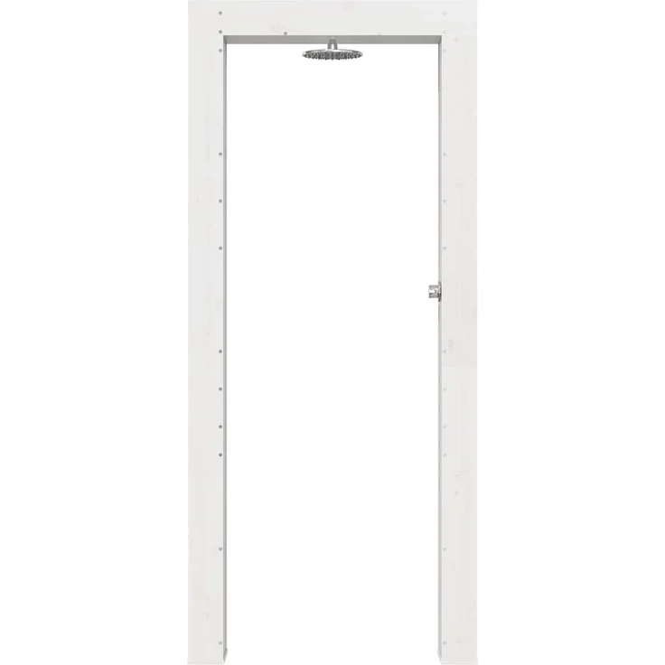 vidaXL Gartendusche 226 cm Massivholz Kiefer und Edelstahl Weiß 886337 – Bild 4