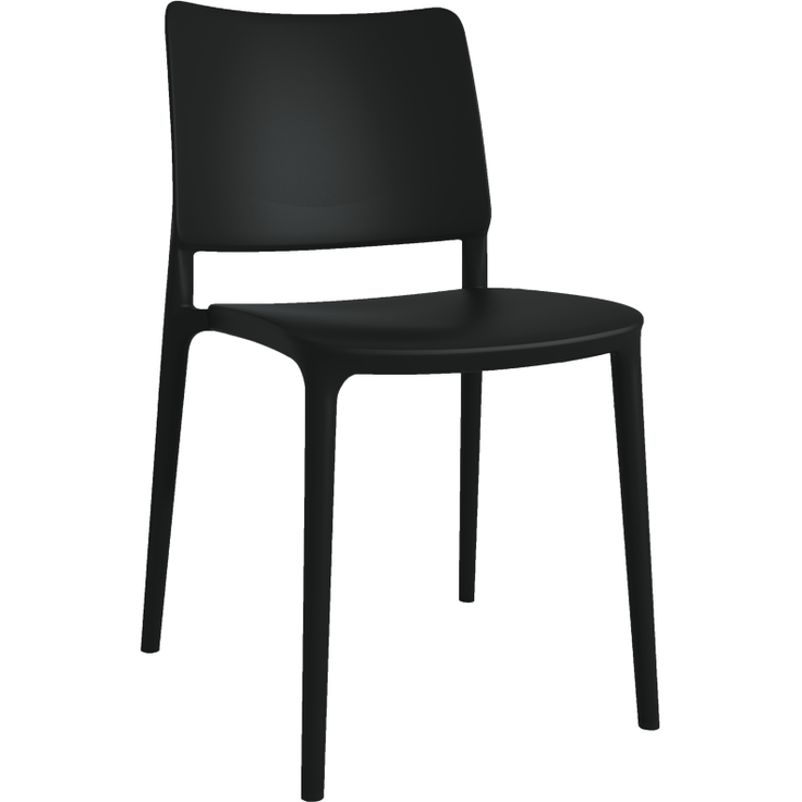 Papatya Joy-S Stuhl Schwarz