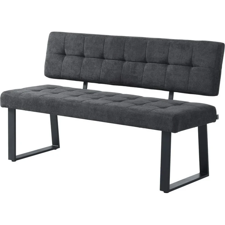 B&D home Essbank SIGFRID (1-St), gepolstert, Metallgestell, mit/ohne Rückenlehne, in 100/120/140/160cm – Bild 1