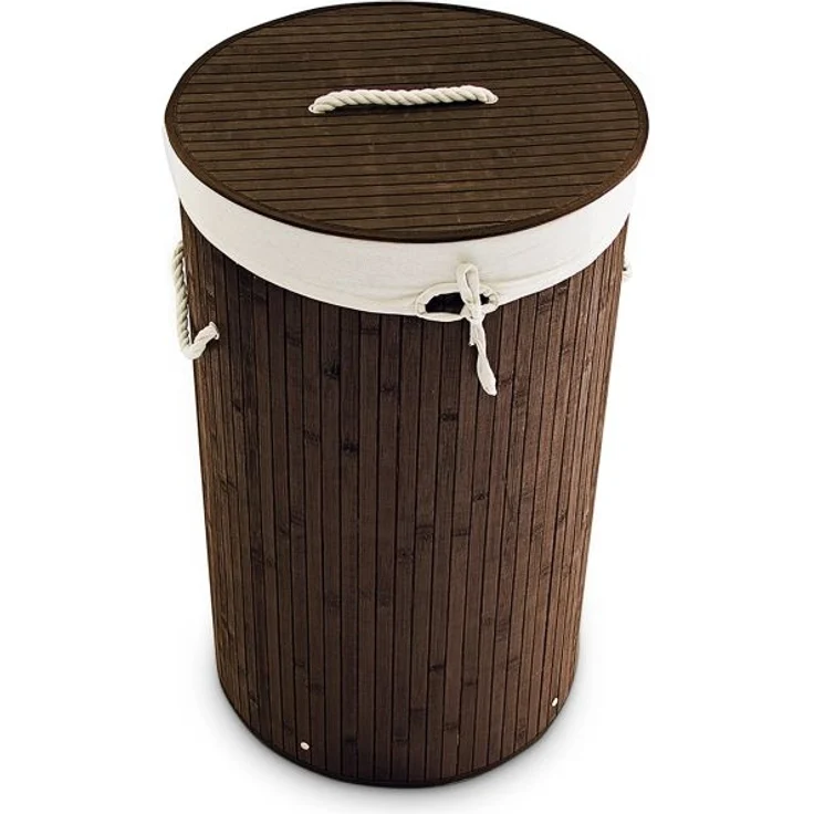 Wäschekorb Bambus rund – Bild 9