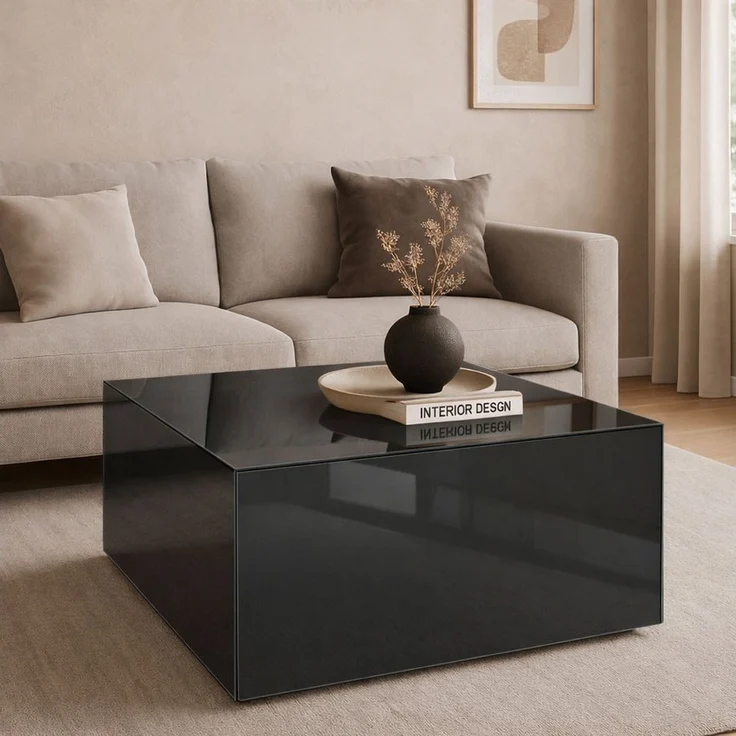 Mäusbacher Couchtisch Nova, Couchtisch auf Rollen BHT 75/42/75 cm mit 1 Schublade, 1 offenes Fach – Bild 2