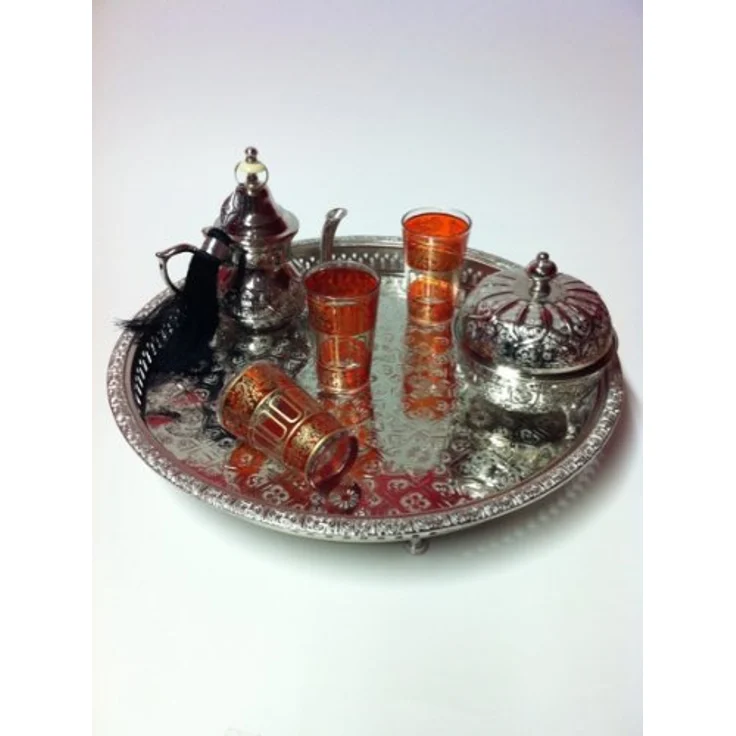 Marrakesch Orient & Mediterran Interior Teeglas 6x Orientalische Teeglas Lamia Orange - 6er SET, 6-tlg, Glas, Handarbeit – Bild 6