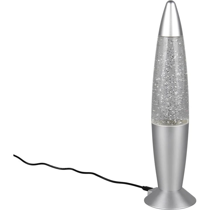 Deko LED RGB Tischleuchte mit Glitzer Batterie- oder USB betrieben, Höhe 34,5cm – Bild 2