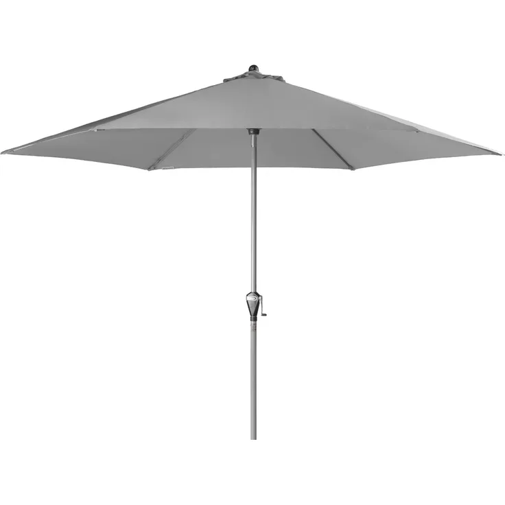 Doppler Sonnenschirm / Kurbelschirm "Active Auto Tilt 320", 320 cm Hellgrau