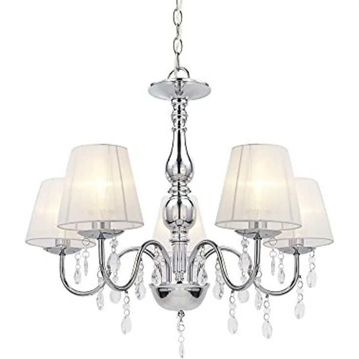Kronleuchter Isabell 5-flammig Chrom lux. pro