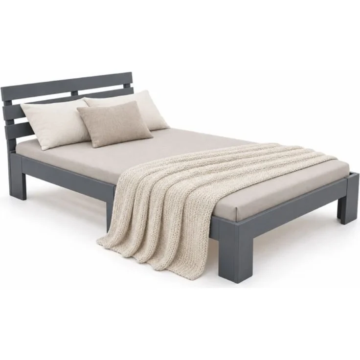 Relaxdays Bett Massivholz 120x200 cm – Bild 1