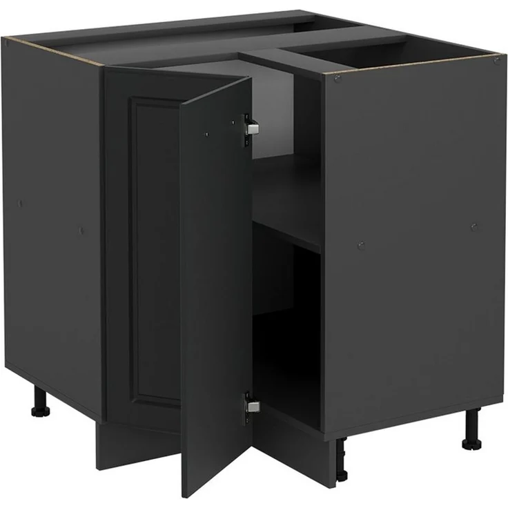 Eckunterschrank R-Line Anthrazit Landhaus 75.6 cm ohne Arbeitsplatte Vicco – Bild 3