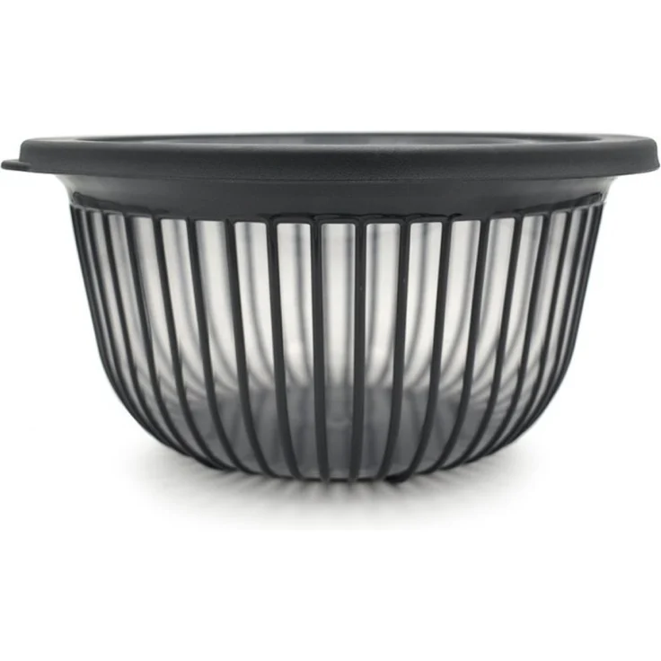 Aufbewahrungsschüssel mit luftdichtem Deckel in Stripe-Design - Anthrazit 3000 ml – Bild 1