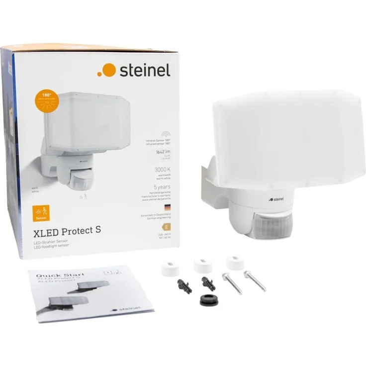 Steinel LED Strahler XLED Protect, LED Panel voll schwenkbar, weiß, Mit Bewegungsmelder – Bild 4