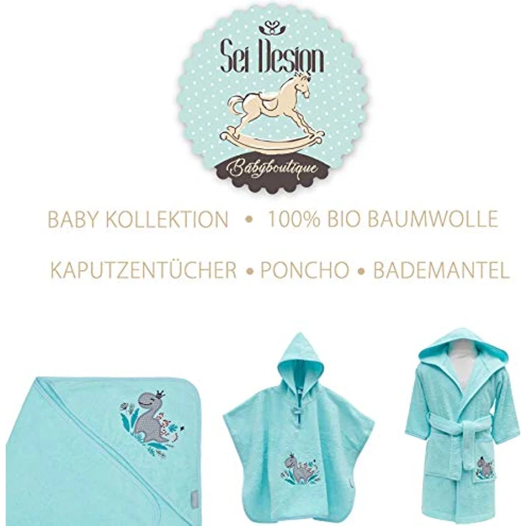 SEI Design Kapuzenhandtuch aus 100% BIO Baumwolle Frottee, Frottee (1-St), inkl. Geschenkverpackung – Bild 6