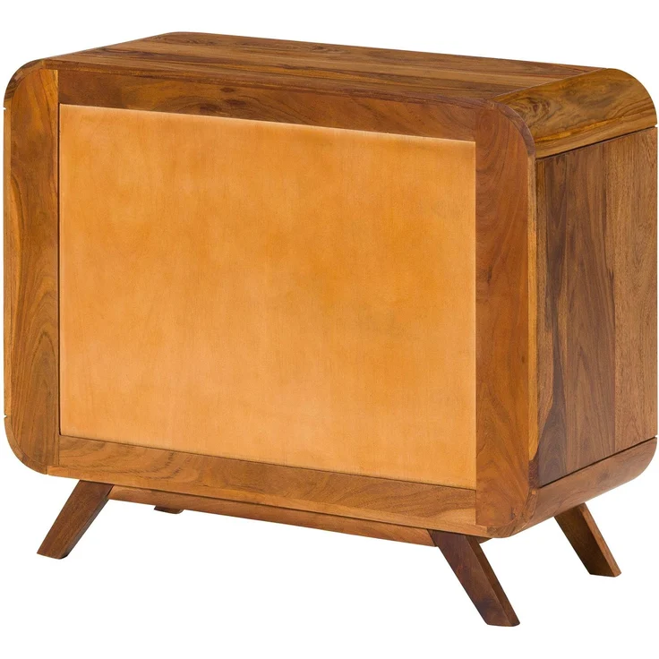 Kommode Sheesham 90 x 40 x 75 hellbraun lackiert MAILAND #103 – Bild 7