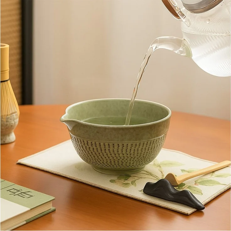 Roxlin Teeservice Roxlin Matcha Set (7-teilig) Keramik, Bambus-Besen, Schale & Zubehör – Bild 4